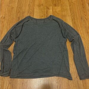 Lululemon Women's Gray Long Sleeve Top